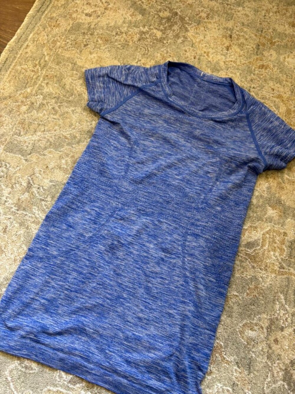 Lululemon Swiftly Tech Short Sleeve Crew Top | Heathered Blue | Women's Size 4 (